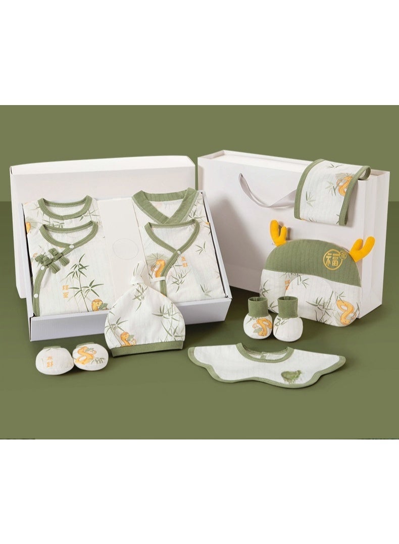 MIXDE 23 pieces of baby clothes gift box, newborn summer newborn set, newborn pure cotton baby meeting gift supplies, full moon - Image 2